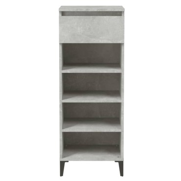 vidaXL Παπουτσοθήκη Γκρι Σκυροδέματος 40x36x105cm Επεξεργασμένο Ξύλο