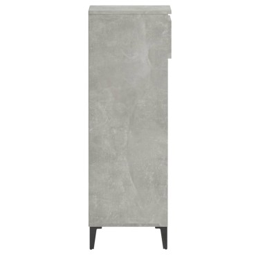 vidaXL Παπουτσοθήκη Γκρι Σκυροδέματος 40x36x105cm Επεξεργασμένο Ξύλο