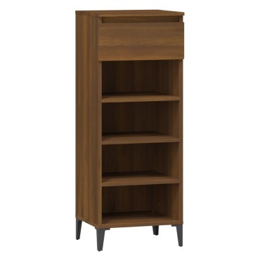 vidaXL Παπουτσοθήκη Καφέ Δρυς 40x36x105cm από Επεξεργασμένο Ξύλο