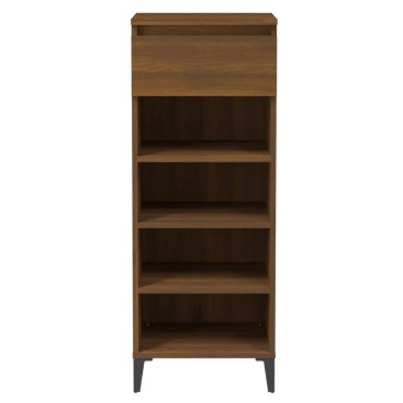 vidaXL Παπουτσοθήκη Καφέ Δρυς 40x36x105cm από Επεξεργασμένο Ξύλο