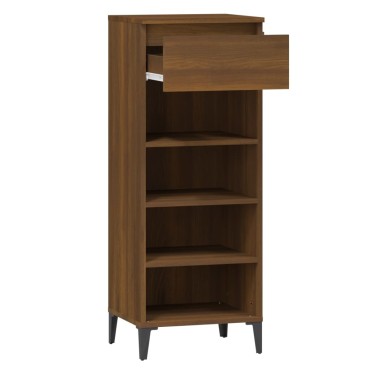 vidaXL Παπουτσοθήκη Καφέ Δρυς 40x36x105cm από Επεξεργασμένο Ξύλο