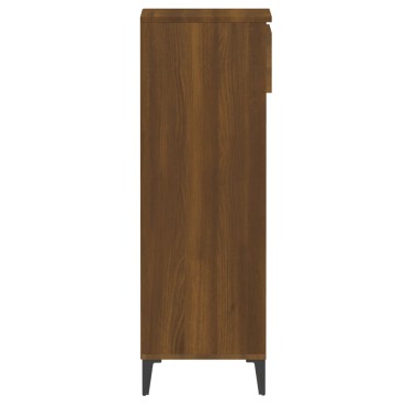 vidaXL Παπουτσοθήκη Καφέ Δρυς 40x36x105cm από Επεξεργασμένο Ξύλο