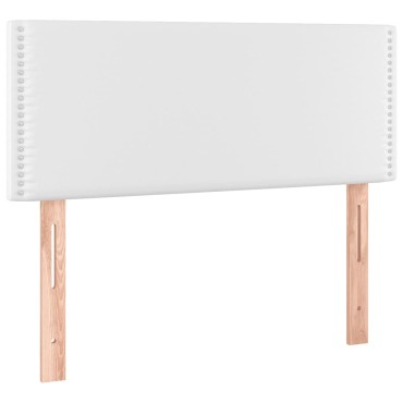 vidaXL Κεφαλάρι Κρεβατιού LED Λευκό 80x5x78/88cm από Συνθετικό Δέρμα 1 τεμ.
