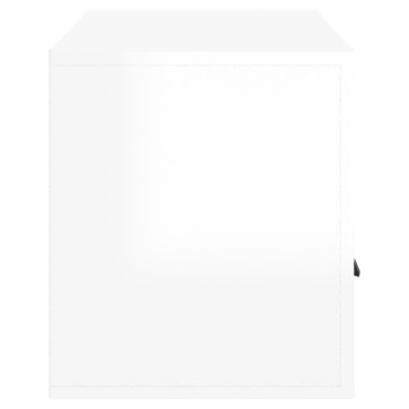 vidaXL Έπιπλο Τηλεόρασης Γυαλ. Λευκό 100x35x40cm Επεξεργασμένο Ξύλο