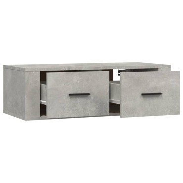 vidaXL Ντουλάπι Τηλεόρασης Κρεμ. Γκρι Σκυρ. 80x36x25cm Επεξ. Ξύλο