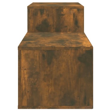 vidaXL Παπουτσοθήκη Καπνιστή Δρυς 150x35x45cm από Επεξεργασμένο Ξύλο