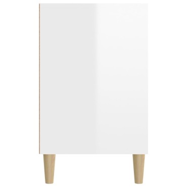 vidaXL Παπουτσοθήκη Γυαλιστερό Λευκό 102x36x60cm Επεξεργασμένο Ξύλο