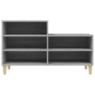 vidaXL Παπουτσοθήκη Γκρι Sonoma 102x36x60cm από Επεξεργασμένο Ξύλο