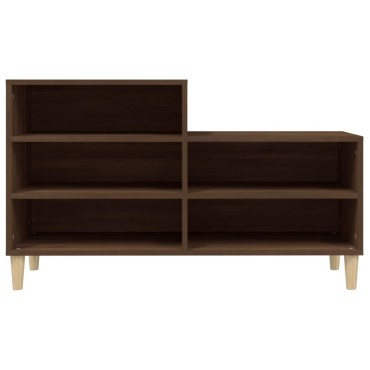 vidaXL Παπουτσοθήκη Καφέ Δρυς 102x36x60cm από Επεξεργασμένο Ξύλο