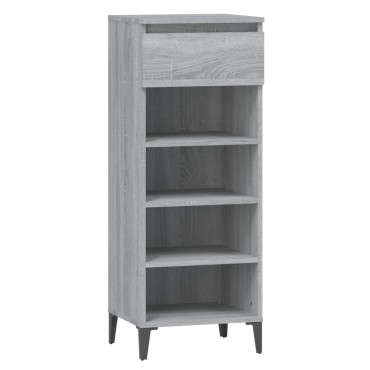 vidaXL Παπουτσοθήκη Γκρι Sonoma 40x36x105cm από Επεξεργασμένο Ξύλο