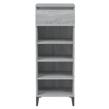 vidaXL Παπουτσοθήκη Γκρι Sonoma 40x36x105cm από Επεξεργασμένο Ξύλο