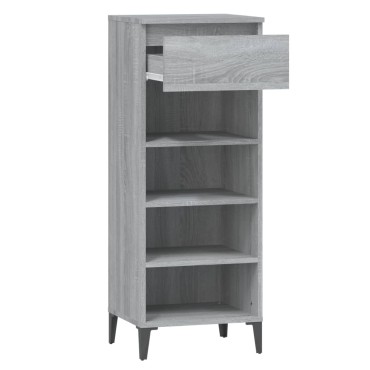 vidaXL Παπουτσοθήκη Γκρι Sonoma 40x36x105cm από Επεξεργασμένο Ξύλο