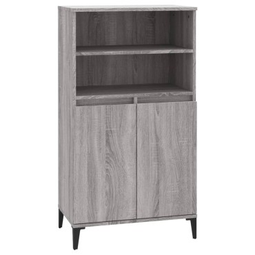 vidaXL Ντουλάπι Γκρι Sonoma 60x36x110cm από Επεξεργασμένο Ξύλο 1 τεμ.