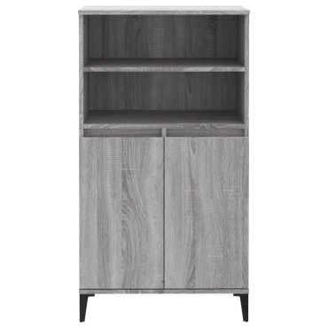 vidaXL Ντουλάπι Γκρι Sonoma 60x36x110cm από Επεξεργασμένο Ξύλο 1 τεμ.
