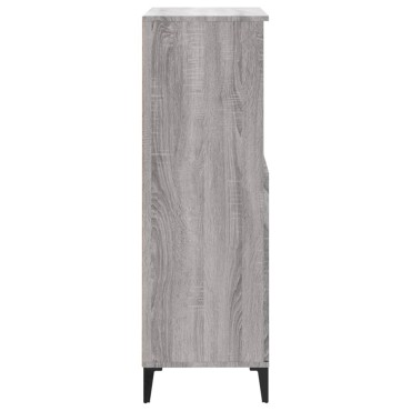 vidaXL Ντουλάπι Γκρι Sonoma 60x36x110cm από Επεξεργασμένο Ξύλο 1 τεμ.