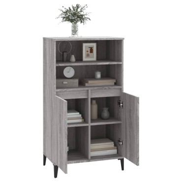 vidaXL Ντουλάπι Γκρι Sonoma 60x36x110cm από Επεξεργασμένο Ξύλο 1 τεμ.