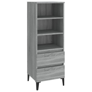 vidaXL Ντουλάπι Γκρι Sonoma 40x36x110cm από Επεξεργασμένο Ξύλο 1 τεμ.