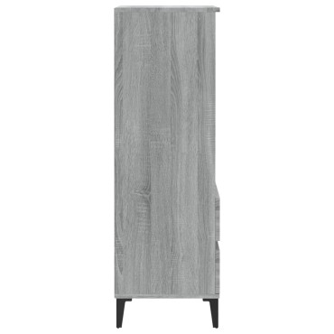 vidaXL Ντουλάπι Γκρι Sonoma 40x36x110cm από Επεξεργασμένο Ξύλο 1 τεμ.