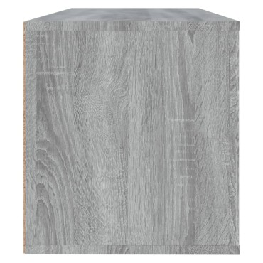 vidaXL Παπουτσοθήκη Επιτοίχια Sonoma Γκρι 100x35x38cm Επεξ. Ξύλο