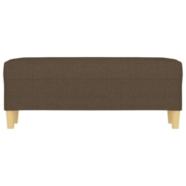 vidaXL Πάγκος Καφέ 100x35x41cm Υφασμάτινος 1 τεμ.