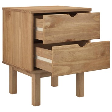 vidaXL Κομοδίνο OTTA 45x39x57cm από Μασίφ Ξύλο Πεύκου 1 τεμ.