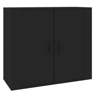 vidaXL Συρταριέρα Μαύρη 80x33x70cm από Επεξεργασμένο Ξύλο 1 τεμ.