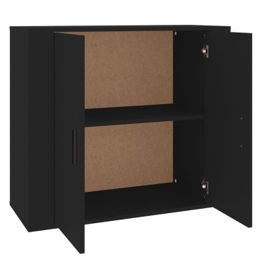 vidaXL Συρταριέρα Μαύρη 80x33x70cm από Επεξεργασμένο Ξύλο 1 τεμ.