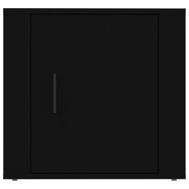 vidaXL Κομοδίνο Μαύρο 50x39x47cm 1 τεμ.