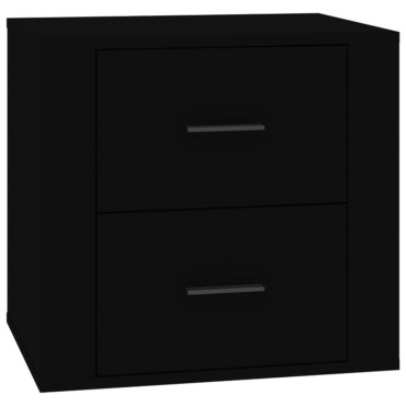 vidaXL Κομοδίνο Μαύρο 50x39x47cm 1 τεμ.