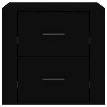 vidaXL Κομοδίνο Μαύρο 50x39x47cm 1 τεμ.