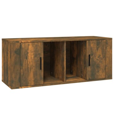vidaXL Έπιπλο Τηλεόρασης Καπνιστή Δρυς 100x35x40cm Επεξ. Ξύλο