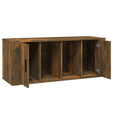 vidaXL Έπιπλο Τηλεόρασης Καπνιστή Δρυς 100x35x40cm Επεξ. Ξύλο