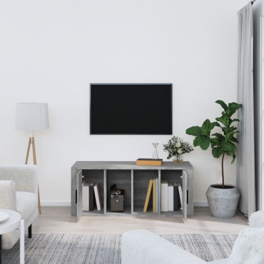 vidaXL Έπιπλο Τηλεόρασης Γκρι Sonoma 100x35x40cm από Επεξεργ. Ξύλο