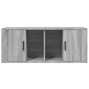 vidaXL Έπιπλο Τηλεόρασης Γκρι Sonoma 100x35x40cm από Επεξεργ. Ξύλο