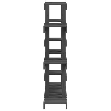 vidaXL Βάση Γλάστρας Γκρι 104,5 x 25 x 109,5 εκ. από Μασίφ Ξύλο Πεύκου