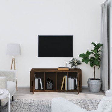 vidaXL Έπιπλο Τηλεόρασης Καφέ Δρυς 100x35x40cm Επεξεργασμένο Ξύλο
