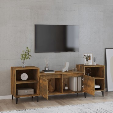 vidaXL Έπιπλο Τηλεόρασης Καπνιστή Δρυς 160x35x55cm Επεξ. Ξύλο
