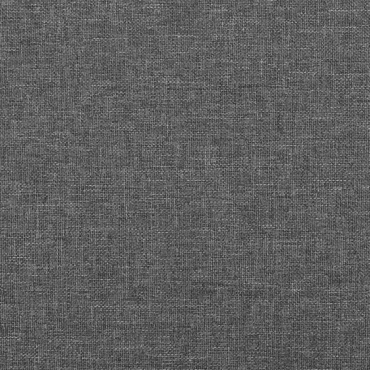 vidaXL Κεφαλάρι Κρεβατιού LED Σκούρο Γκρι 100x5x78/88cm Υφασμάτινο 1 τεμ.