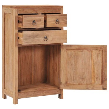 vidaXL Μπουφές 50x30x90cm από Μασίφ Ξύλο Teak 1 τεμ.