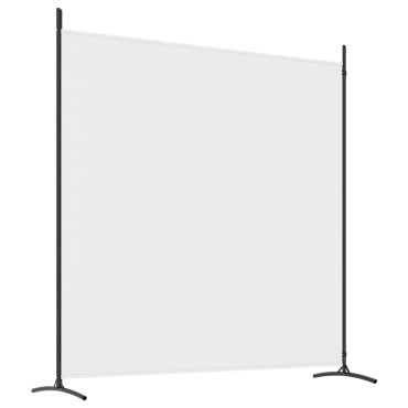 vidaXL Διαχωριστικό Δωματίου με 2 Πάνελ Λευκό 348x180cm από Ύφασμα 1 τεμ.