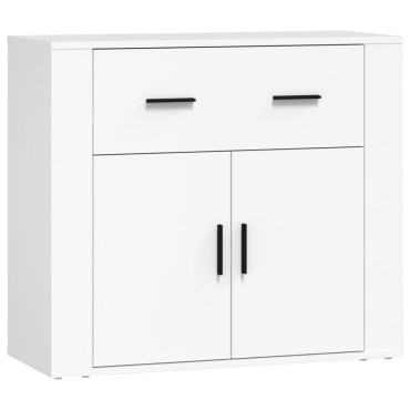 vidaXL Ντουλάπι Λευκό 80x33x70cm από Επεξεργασμένο Ξύλο 1 τεμ.