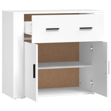 vidaXL Ντουλάπι Λευκό 80x33x70cm από Επεξεργασμένο Ξύλο 1 τεμ.