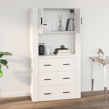 vidaXL Ντουλάπι Τοίχου Λευκό 80x33x80cm από Επεξεργασμένο Ξύλο 1 τεμ.