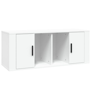 vidaXL Έπιπλο Τηλεόρασης Λευκό 100x35x40cm Επεξ. Ξύλο