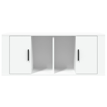 vidaXL Έπιπλο Τηλεόρασης Λευκό 100x35x40cm Επεξ. Ξύλο