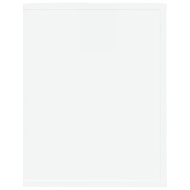 vidaXL Παπουτσοθήκη Γυαλιστερό Λευκό 75x35x45cm Επεξεργασμένο Ξύλο