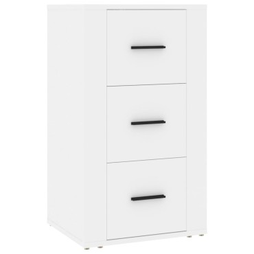 vidaXL Συρταριέρα Λευκή 40x33x70cm από Επεξεργασμένο Ξύλο 1 τεμ.
