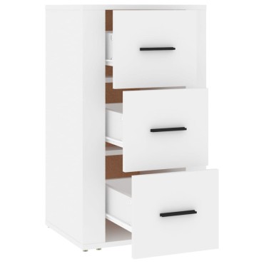 vidaXL Συρταριέρα Λευκή 40x33x70cm από Επεξεργασμένο Ξύλο 1 τεμ.