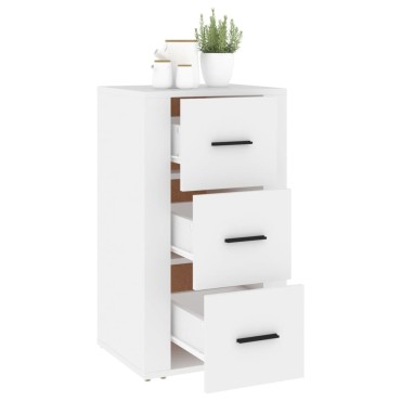 vidaXL Συρταριέρα Λευκή 40x33x70cm από Επεξεργασμένο Ξύλο 1 τεμ.