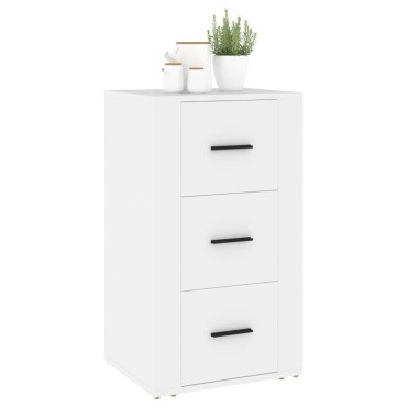 vidaXL Συρταριέρα Λευκή 40x33x70cm από Επεξεργασμένο Ξύλο 1 τεμ.